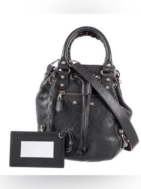 Balenciaga Motocross Giant 12 Mini Pompon Bag